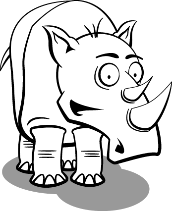 JSWeb Cartoon Rhino